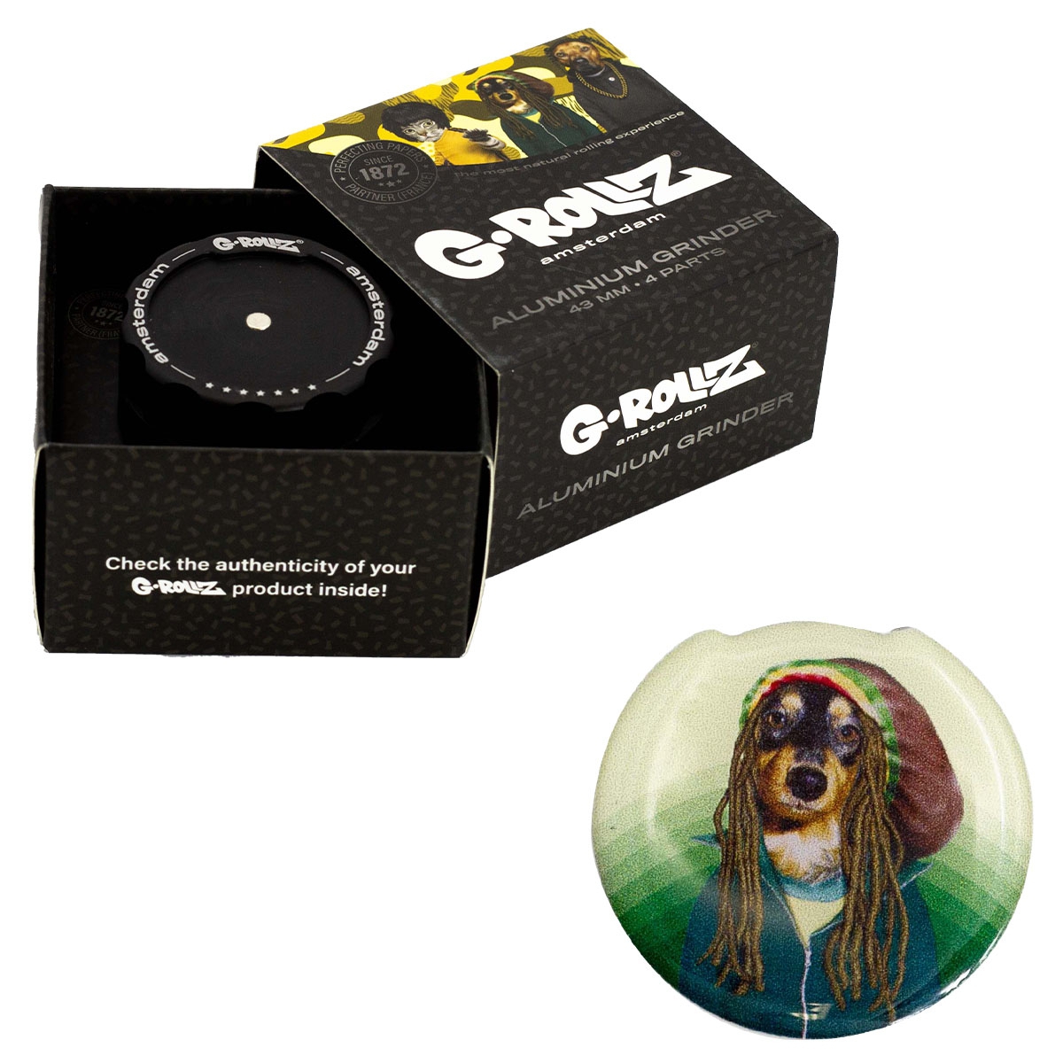 Гриндер | G-Rollz - Pets Rock Reggae Ø43 из 4х частей.
