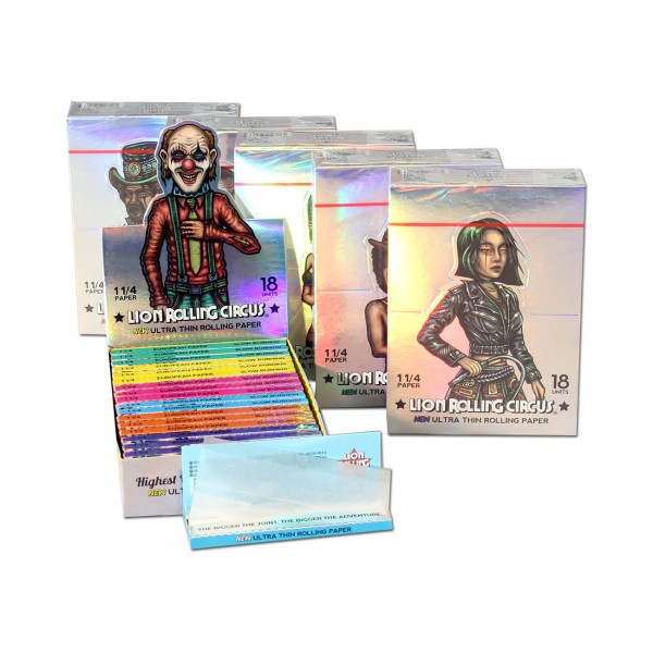 Бумажки | Lion Rolling Circus - Transparent Silver 1¼ 